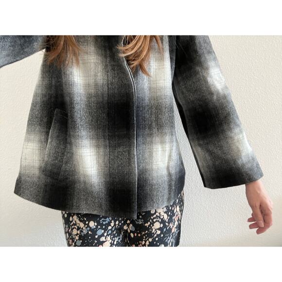 L'Agence Jacket Womens Medium Oversized Plaid Shacket - Picture 13 of 14